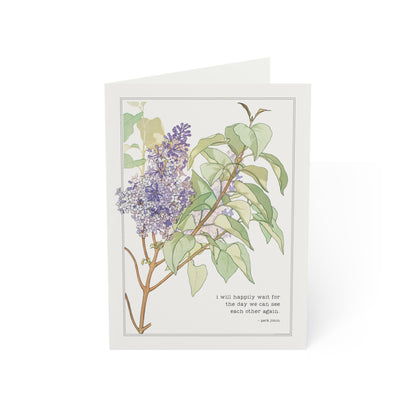 Fanmade BTS Greeting Card - Jimin Love & Friendship Quote  - Vintage Floral Artwork