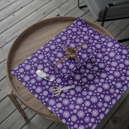 OT7 Wrapping Paper - Secret Snowflakes (Purple) - Subtle Fanmade BTS Merch - ARMY Gift Wrap