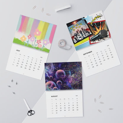 Fanmade BTS 2026 Wall Calendar - 'Guess the Song' - Original Music-Inspired Artwork