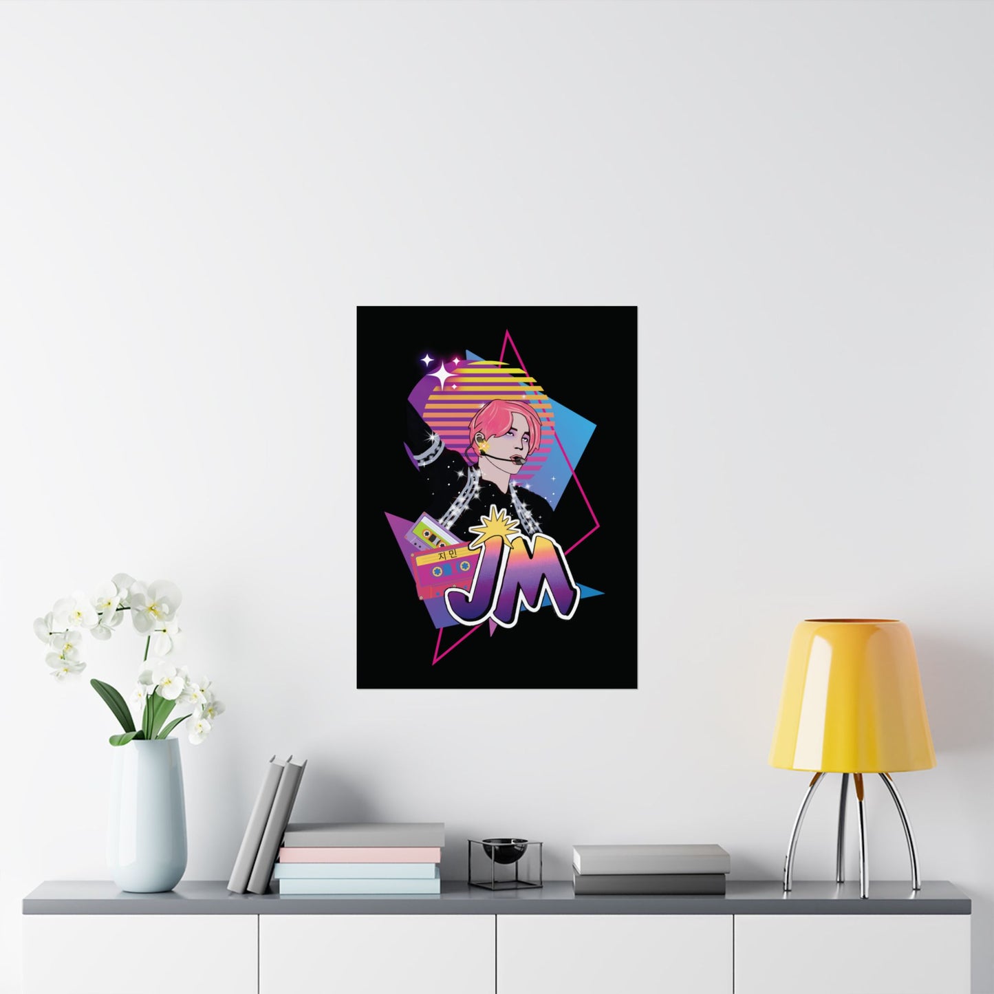 Jimin 1980s Retro Series Matte Poster
