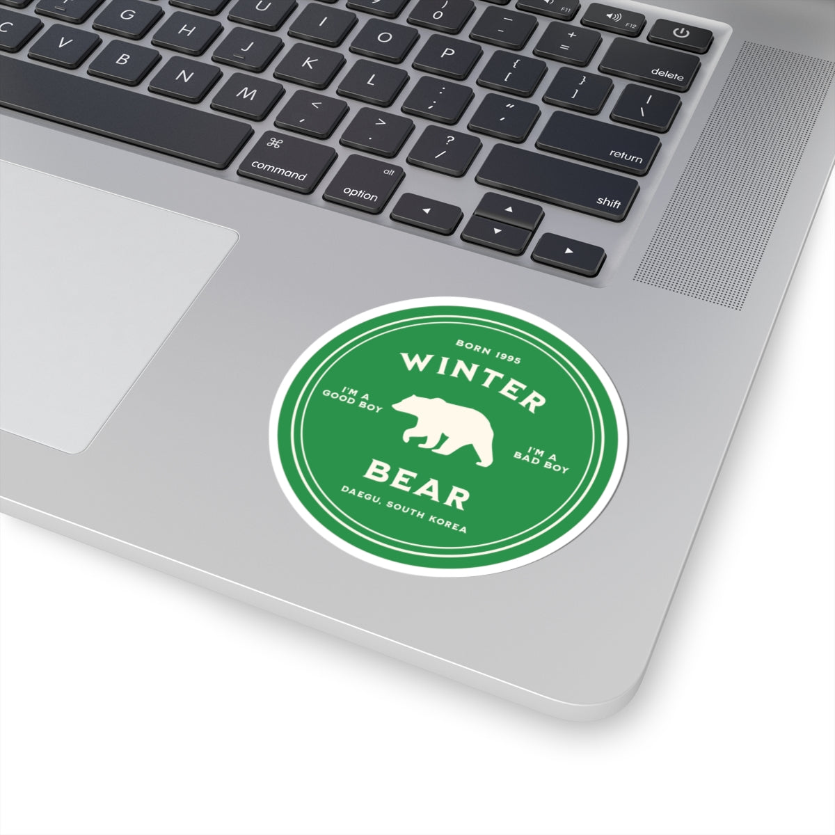 Winter Bear Badge Series Vinyl Sticker