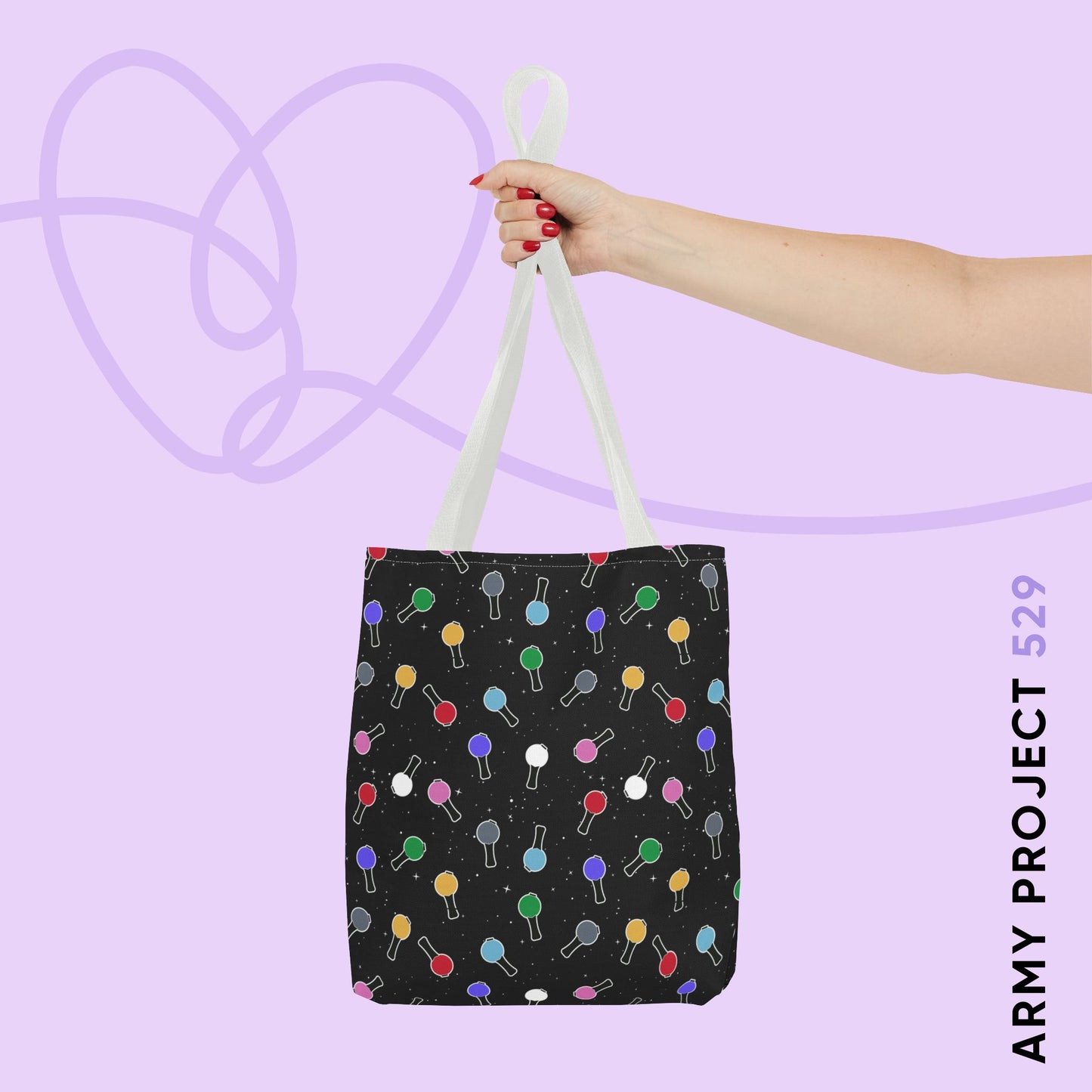 Ma City Map Lightstick Tote Bag