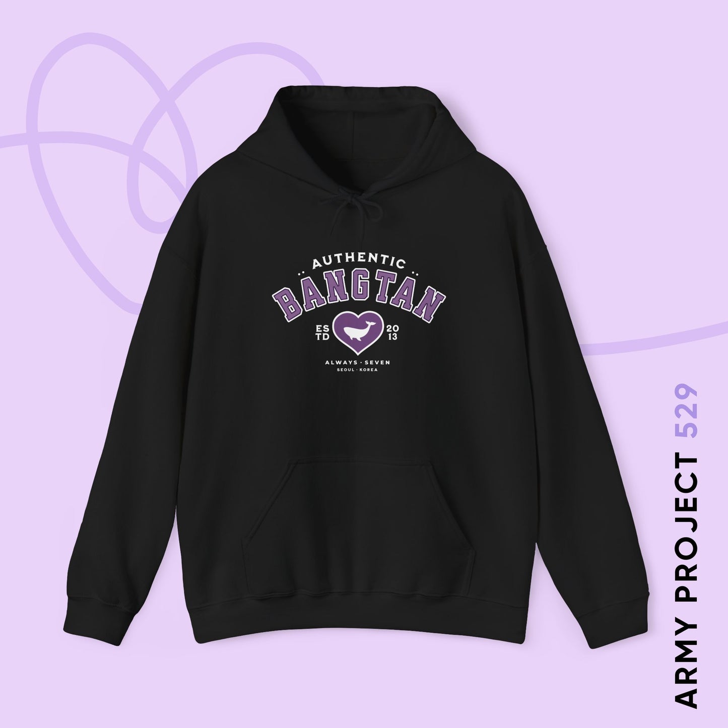 OT7 Hoodie - Bangtan Athletics - Fanmade BTS Merch - Cozy Unisex Sweatshirt