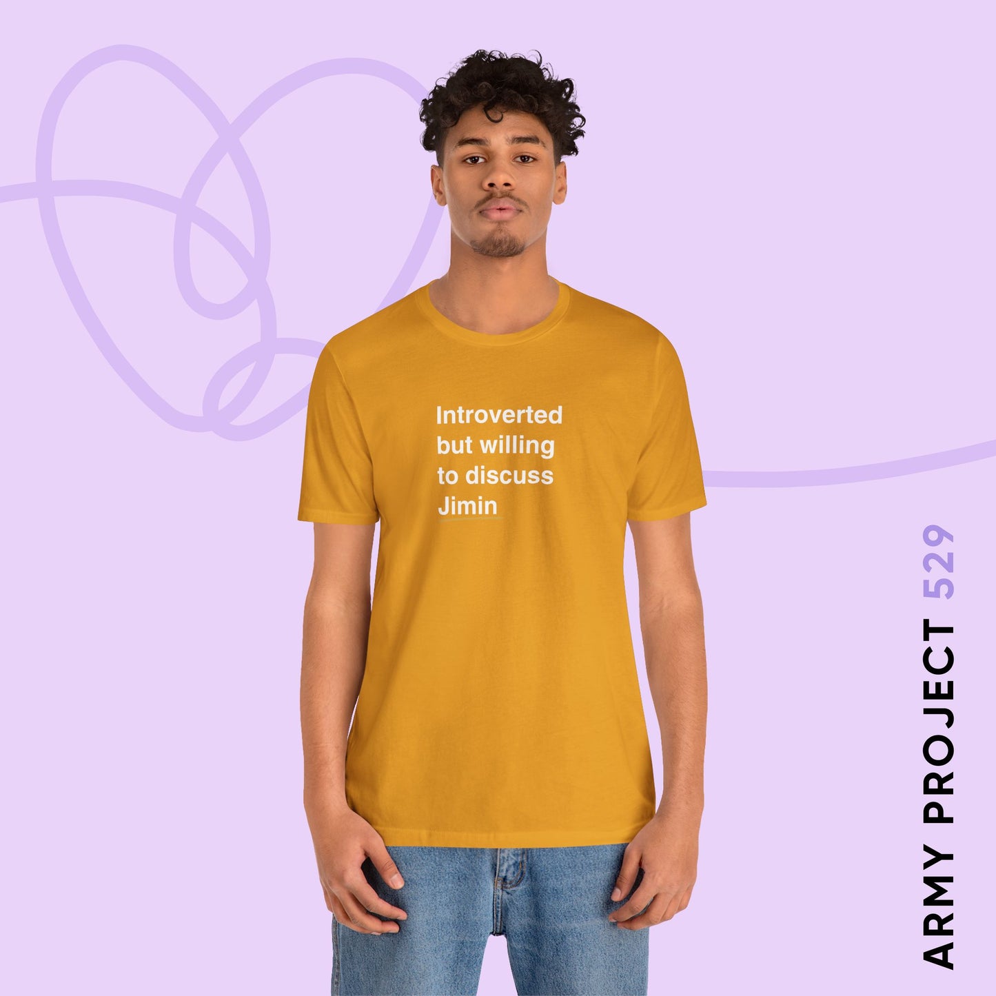 Jimin Bias Short Sleeve Shirt - Introverted But Willing to Discuss Jimin - Fanmade BTS Merch - Unisex Jersey T-Shirt