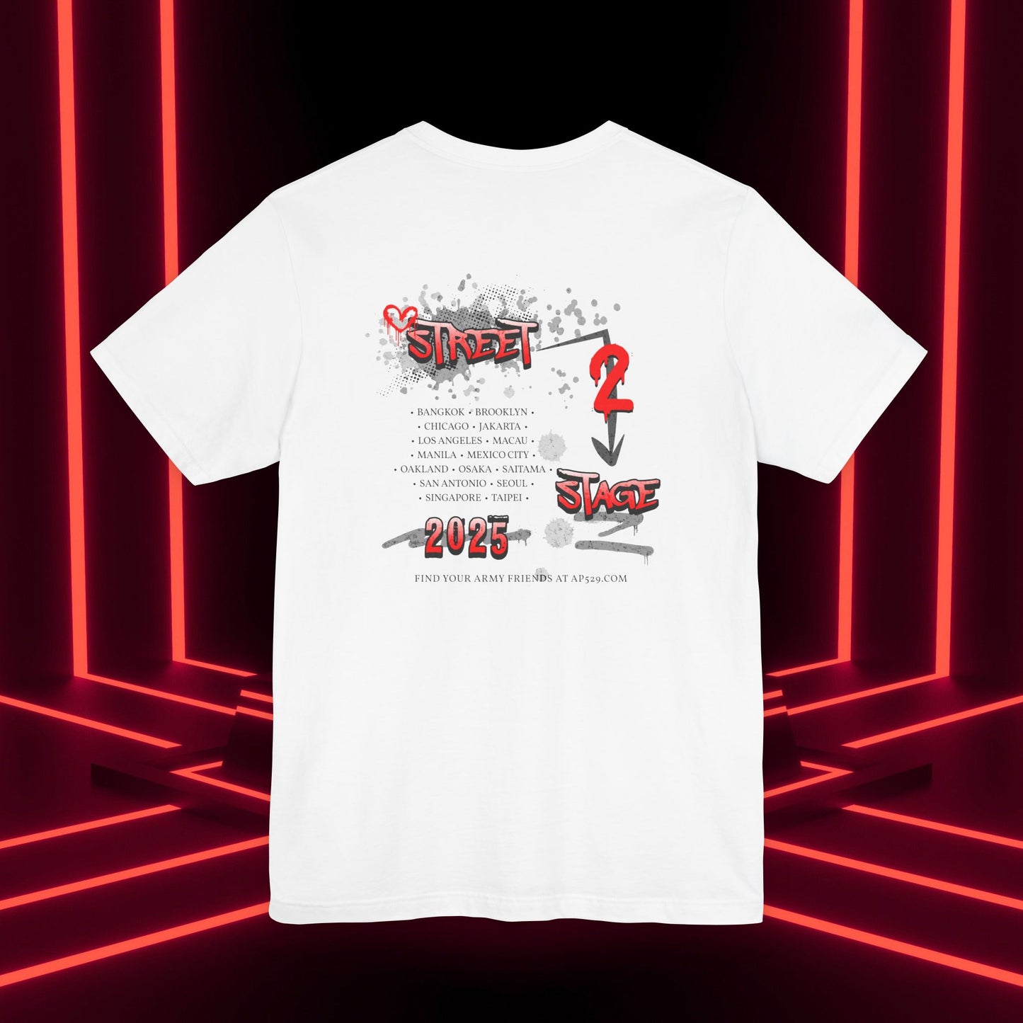 Hobi Concert Short Sleeve Shirt - HOTS with Hope (Stop Sign Ver.) - Fanmade BTS Merch - Soft Unisex T-Shirt