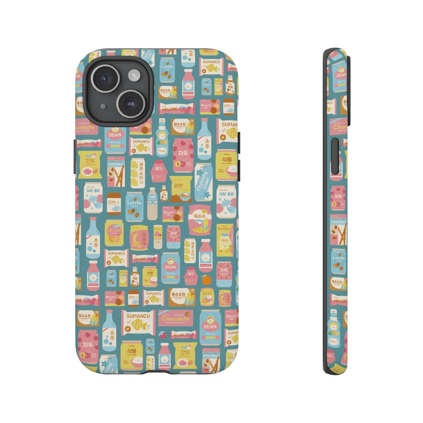 Sweet Pastel Korean Snacks Tough Phone Case - Cute K-Pop Merch - iPhone, Galaxy, Pixel Cover
