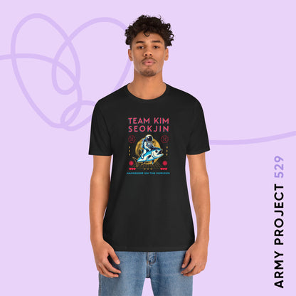 Jin Short Sleeve Shirt - Team Kim Seokjin - Fanmade BTS Merch - Unisex Jersey T-Shirt