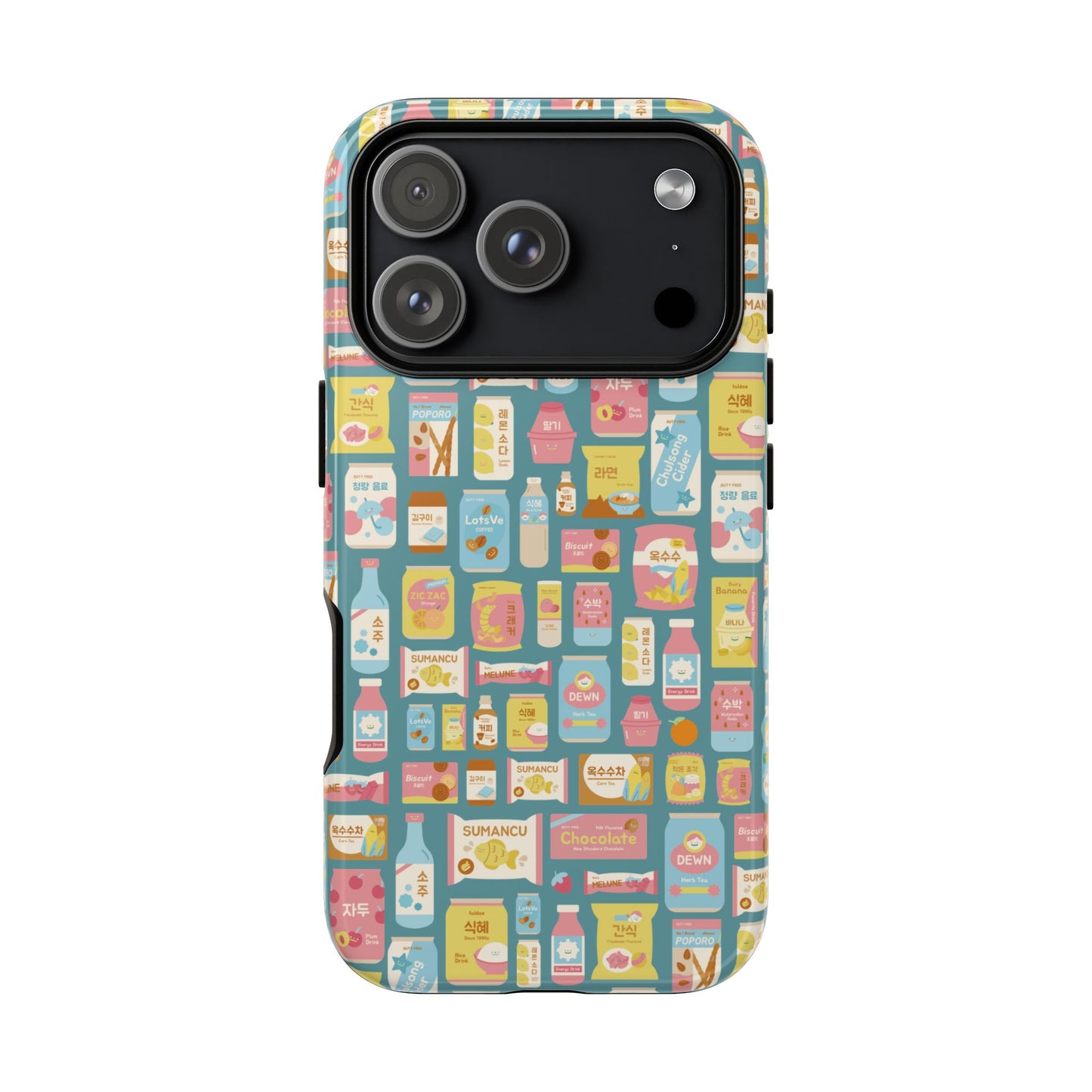 Sweet Pastel Korean Snacks Tough Phone Case - Cute K-Pop Merch - iPhone, Galaxy, Pixel Cover