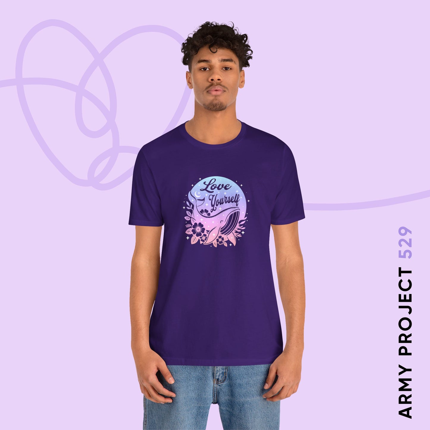 OT7 Short Sleeve Shirt - Love Yourself - Fanmade BTS Merch - Soft Unisex T-Shirt