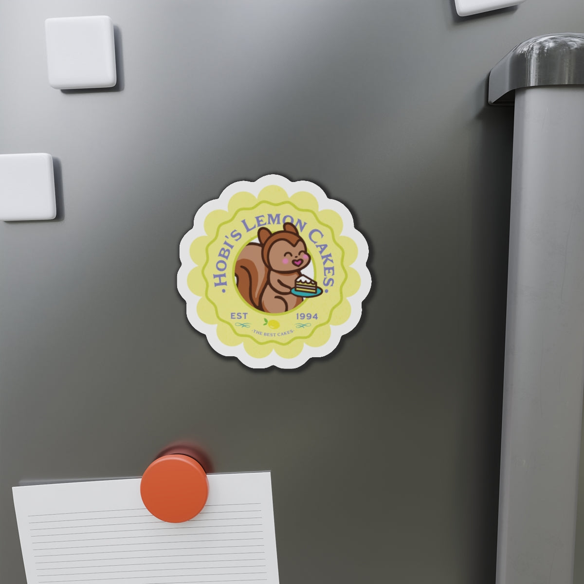 Hobi Lemon Cakes Bakery Series Die-Cut Magnet