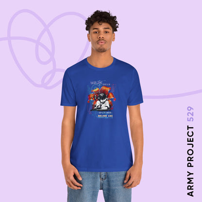 Jung Kook Short Sleeve Shirt - Fanmade BTS Retro Series - Y2K Gamer Aesthetic - Soft Unisex T-Shirt