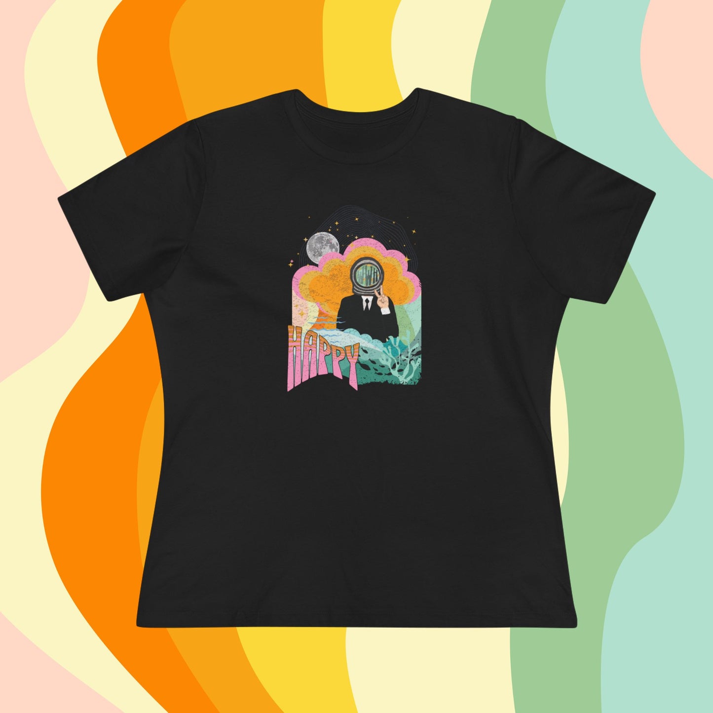 Jin Women's Tee - BTS Fanmade Retro Series - 1960s Mod Aesthetic - Soft Jersey T-Shirt