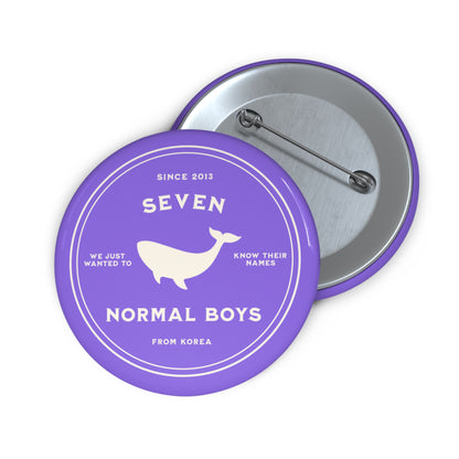 OT7 Button Pin - Fanmade BTS Merch - Seven Normal Boys from Korea - Durable ARMY Accessory