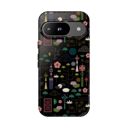 Norigae Night Garden Tough Phone Case - Elegant K-Pop Merch - iPhone, Galaxy, Pixel Cover