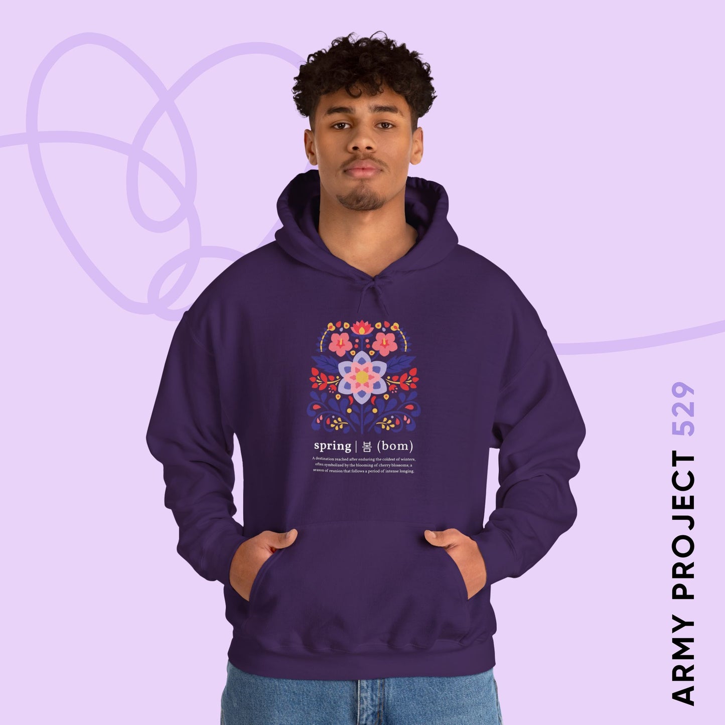 OT7 Hoodie - Until the Flowers Bloom - Cozy Unisex Sweatshirt