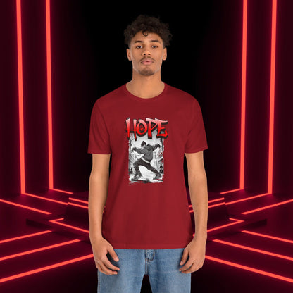 Hobi Concert Short Sleeve Shirt - HOTS with Hope (Stop Sign Ver.) - Fanmade BTS Merch - Soft Unisex T-Shirt