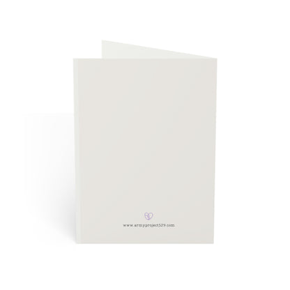 Fanmade BTS Greeting Card - "You Never Walk Alone" Friendship Card - Vintage Floral Artwork