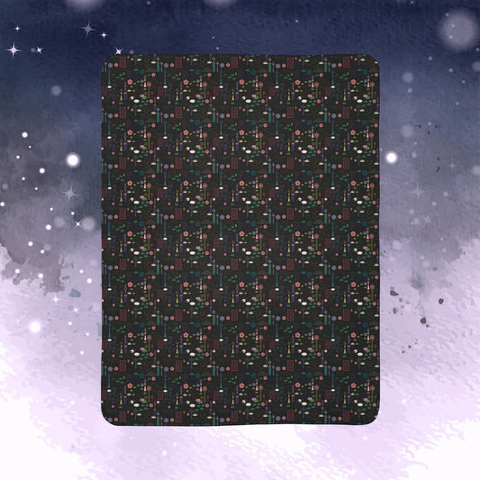 Norigae Night Garden Sherpa Fleece Blanket