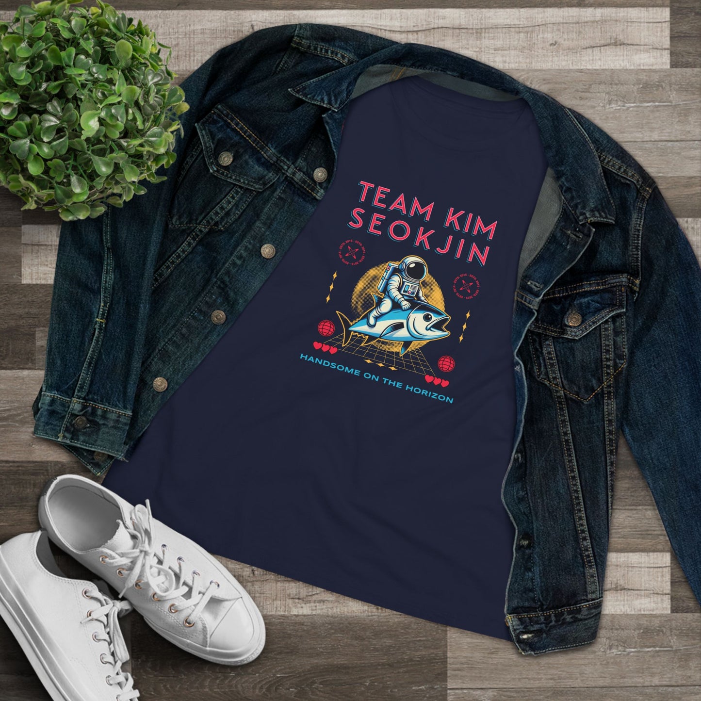 Jin Women's Tee - Team Kim Seokjin - Fanmade BTS Merch - Soft Jersey T-Shirt