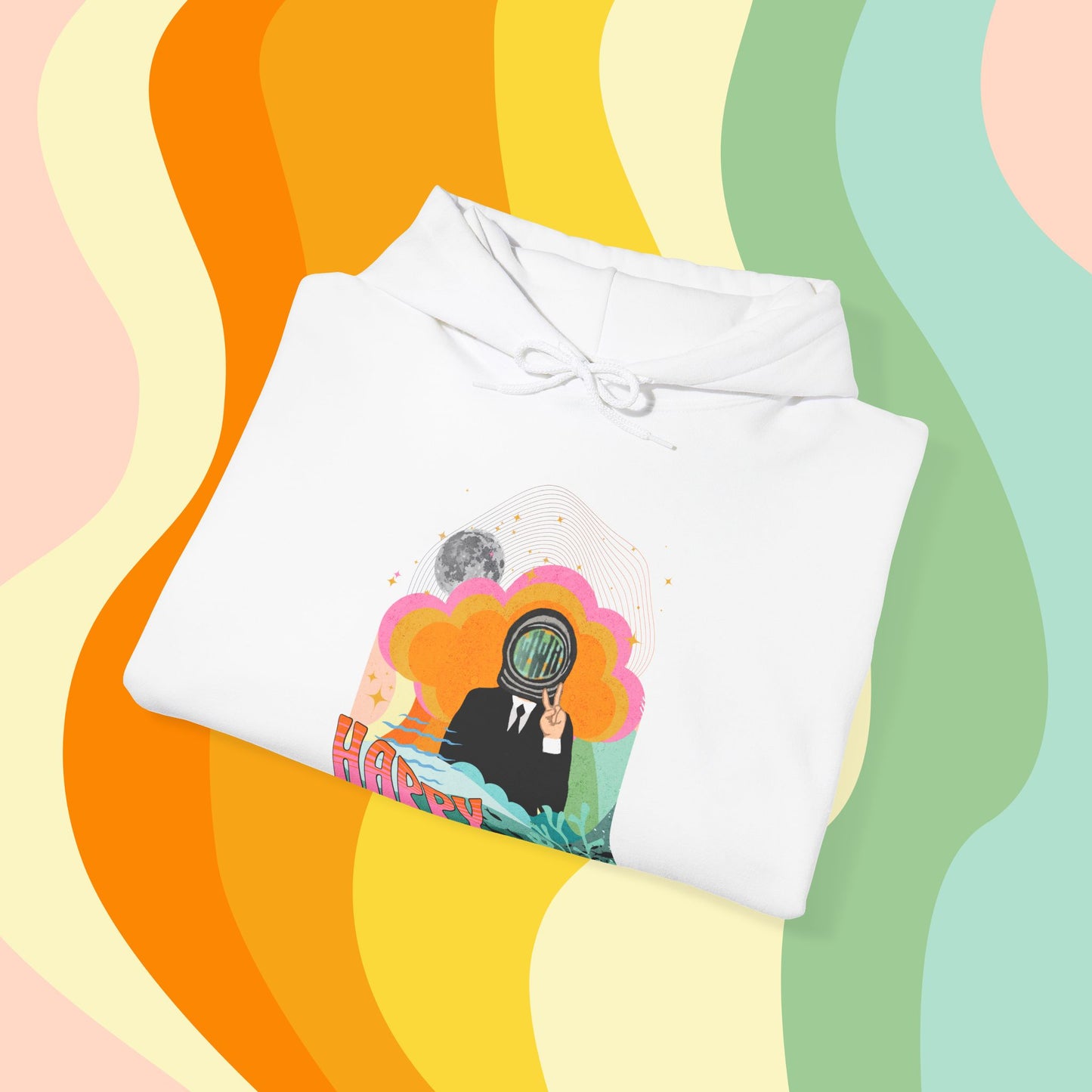 Jin Hoodie - Fanmade BTS Retro Series - 60s Mod Aesthetic - Cozy Unisex Sweatshirt