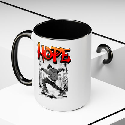 Hobi Concert Coffee Mug - HOTS with Hope - Fanmade BTS Drinkware - 15 oz Ceramic
