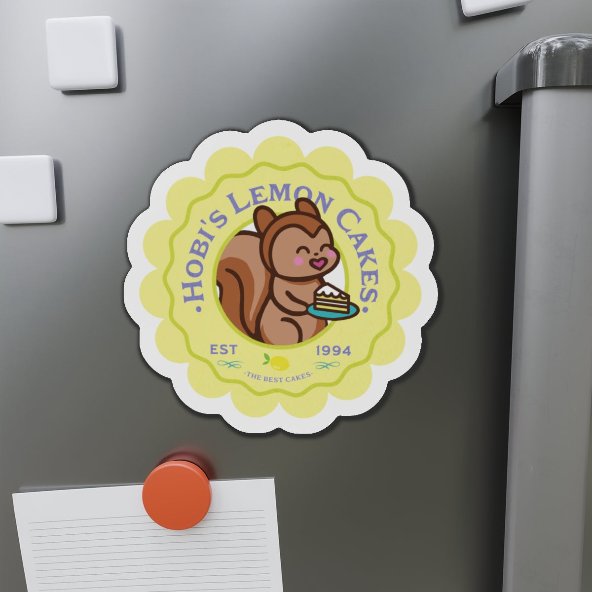 Hobi Lemon Cakes Bakery Series Die-Cut Magnet