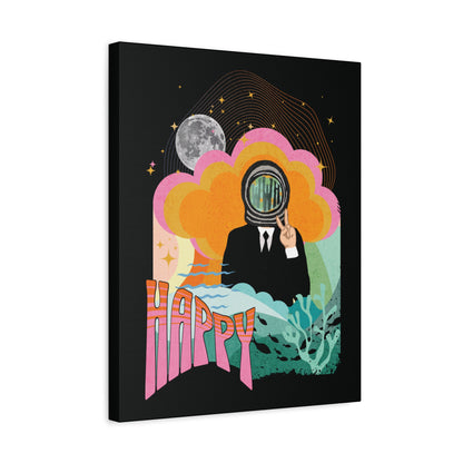 Jin Canvas Wall Art - Fanmade BTS Retro Series - 60s Mod Aesthetic - Framed Wall Decor