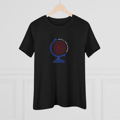 OT7 Women's Tee - What's Your Arirang? Globe and Cities - Soft Jersey T-Shirt
