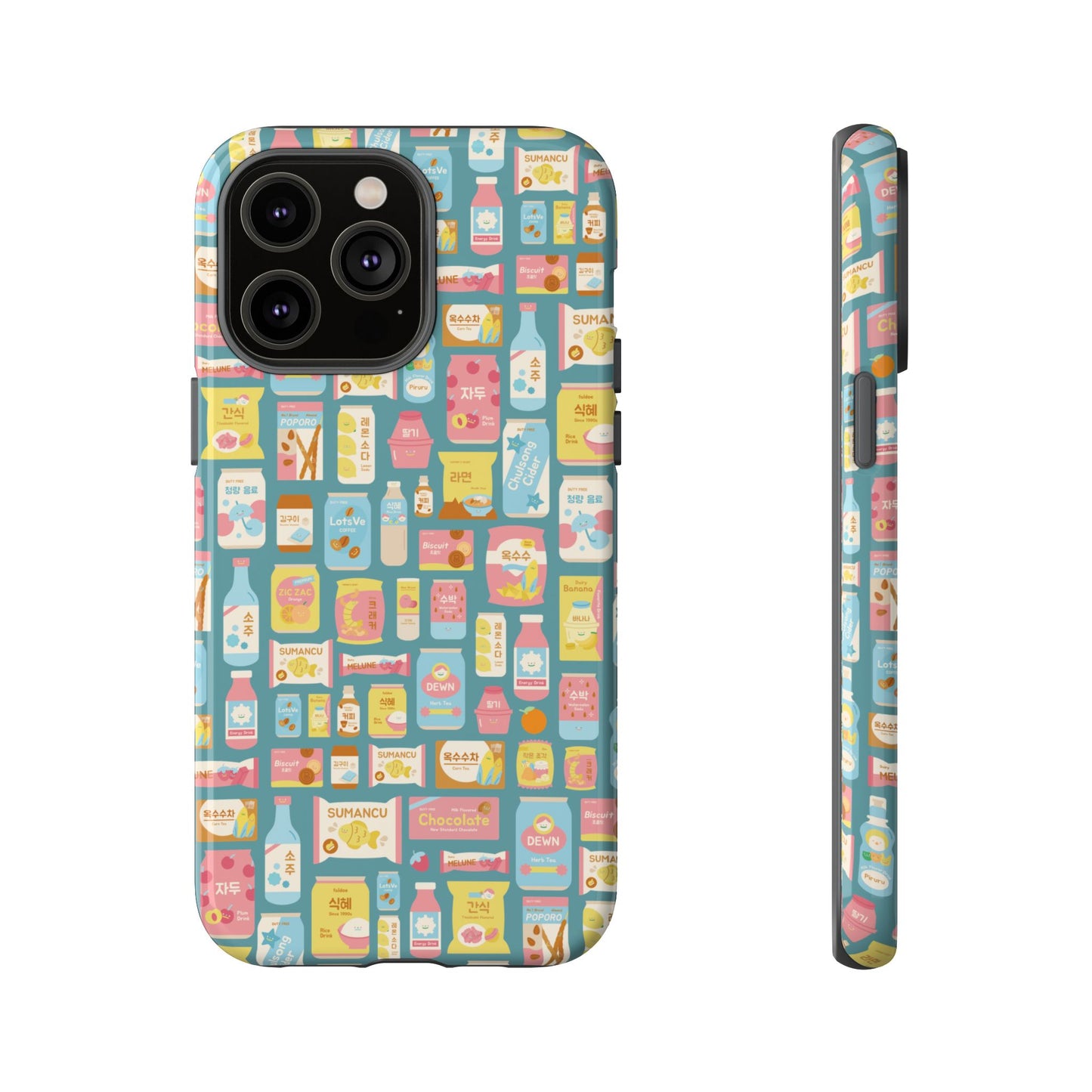 Sweet Pastel Korean Snacks Tough Phone Case - Cute K-Pop Merch - iPhone, Galaxy, Pixel Cover