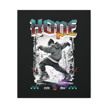 Hobi Canvas Wall Art - Fanmade BTS Retro Series - 90s Hip-Hop Aesthetic - Framed Wall Decor
