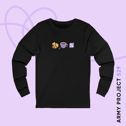 OT7 Long Sleeve Shirt - Bee Tea Ess - Fanmade BTS Merch - Unisex Jersey T-Shirt