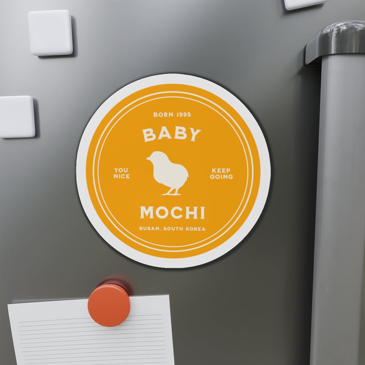 Baby Mochi Medallion Series Die-Cut Magnet