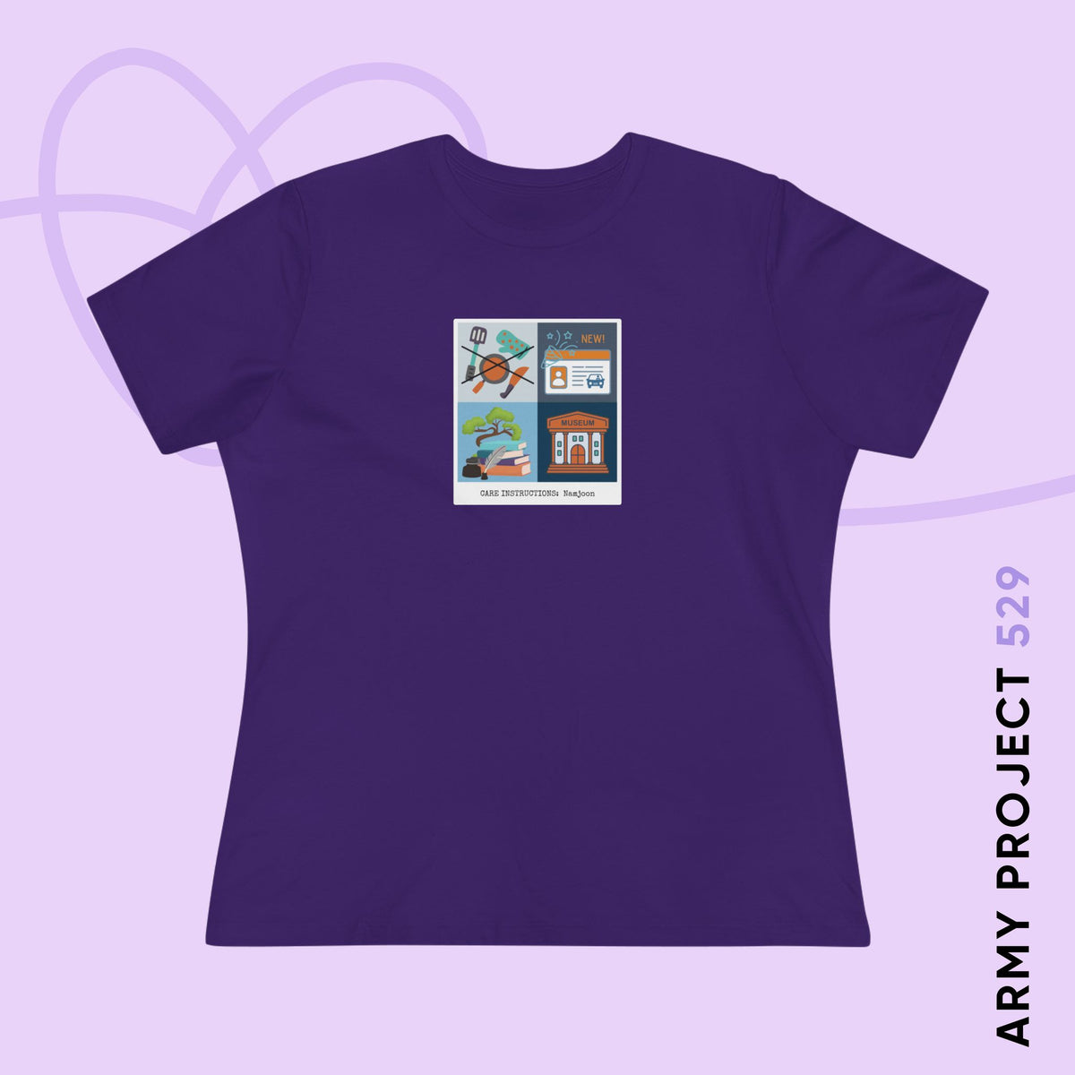 Namjoon Women's Tee - Funny Fanmade Merch - Care Instructions - Soft Jersey T-Shirt