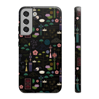 Norigae Night Garden Tough Phone Case - Elegant K-Pop Merch - iPhone, Galaxy, Pixel Cover