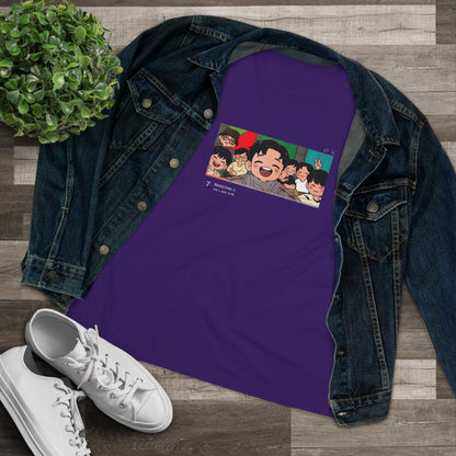 OT7 Reunion Women's Tee - Fanmade BTS Merch - Original Chibi Artwork - Soft Jersey T-Shirt