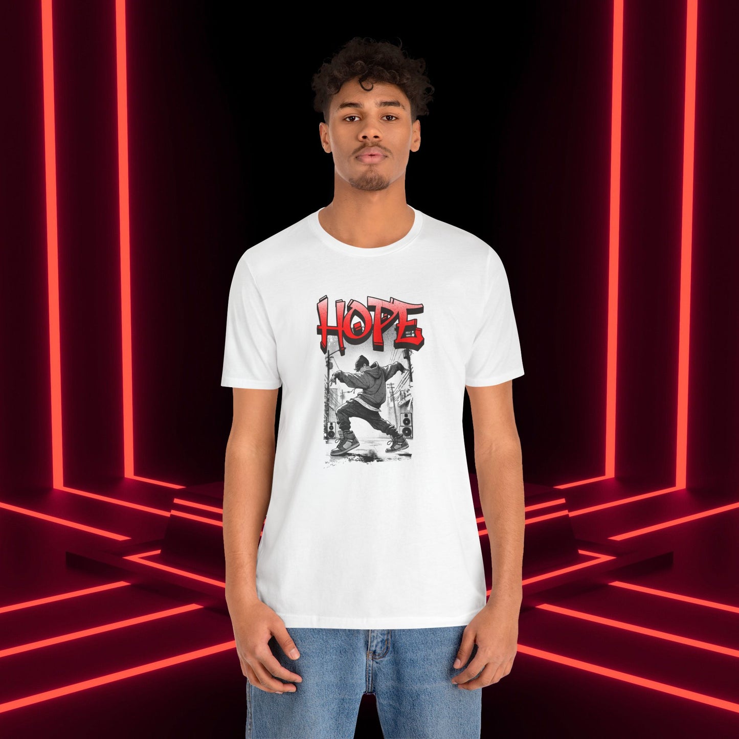 Hobi Concert Short Sleeve Shirt - HOTS with Hope (Stop Sign Ver.) - Fanmade BTS Merch - Soft Unisex T-Shirt