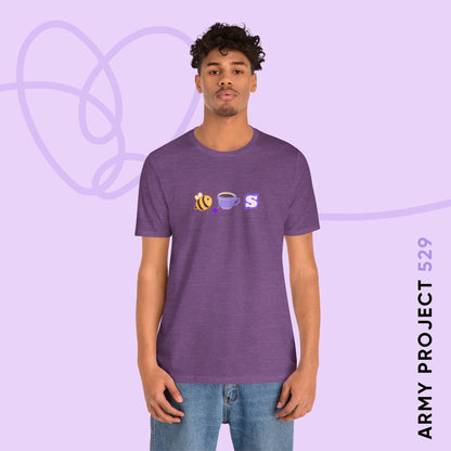 OT7 Short Sleeve Shirt - Bee Tea Ess - Fanmade BTS Merch - Unisex Jersey T-Shirt