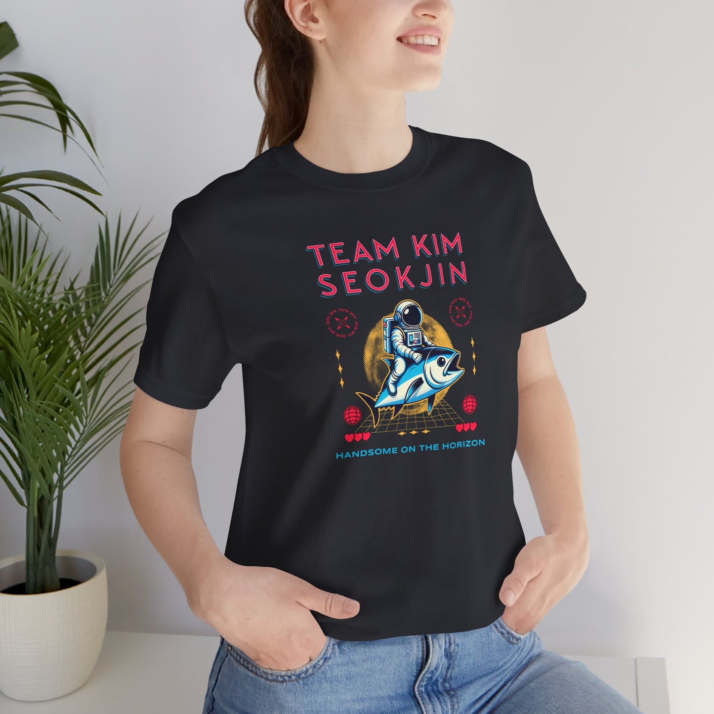 Jin Short Sleeve Shirt - Team Kim Seokjin - Fanmade BTS Merch - Unisex Jersey T-Shirt
