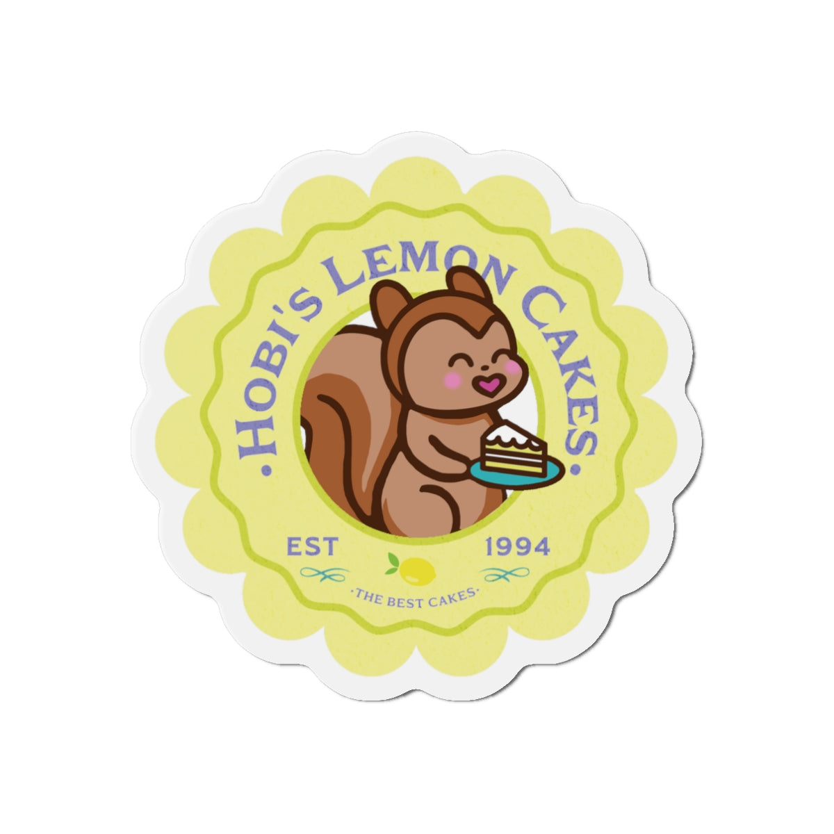 Hobi Lemon Cakes Bakery Series Die-Cut Magnet