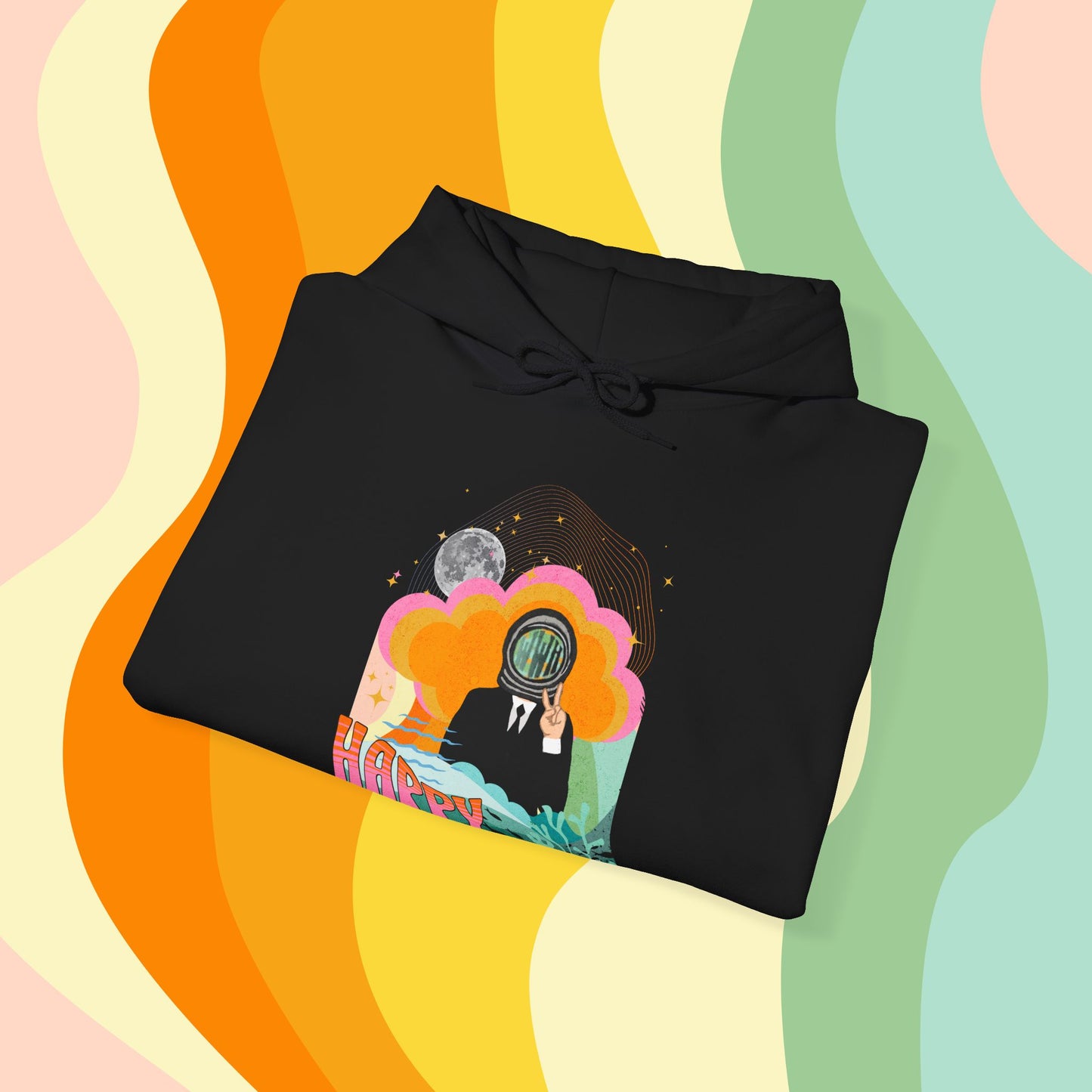 Jin Hoodie - Fanmade BTS Retro Series - 60s Mod Aesthetic - Cozy Unisex Sweatshirt