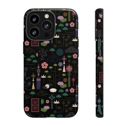 Norigae Night Garden Tough Phone Case - Elegant K-Pop Merch - iPhone, Galaxy, Pixel Cover