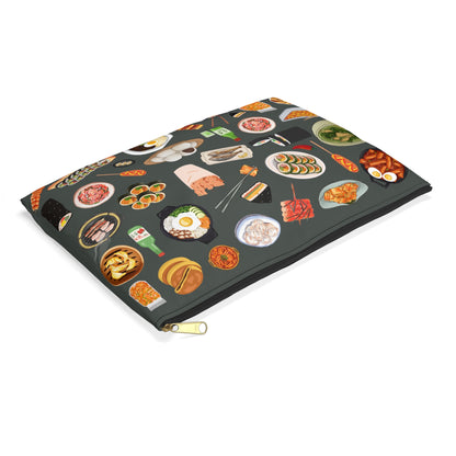 Illustrated Korean Meals Accessory Pouch