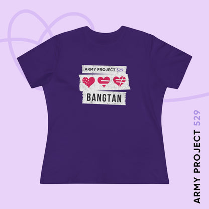 OT7 Women's Tee - AP529 <3 Bangtan - Soft Jersey T-Shirt