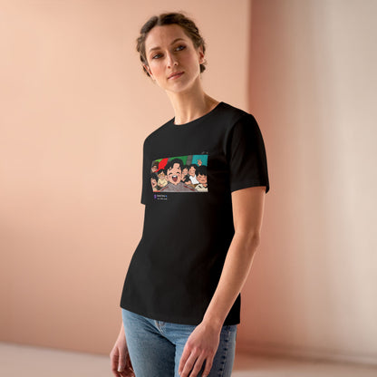 OT7 Reunion Women's Tee - Fanmade BTS Merch - Original Chibi Artwork - Soft Jersey T-Shirt