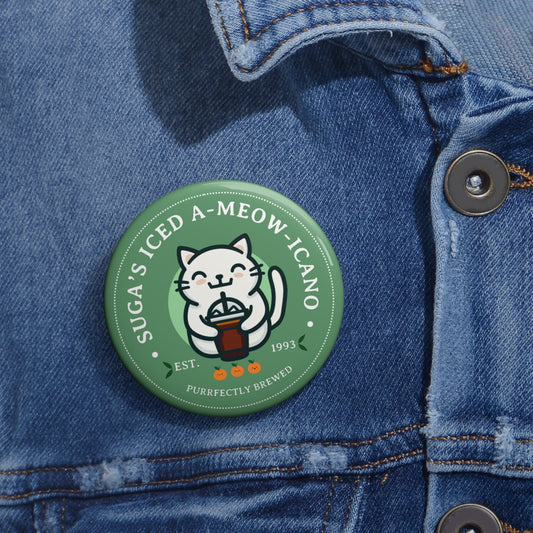 SUGA Iced A-meow-icano Bakery Series Pin Button