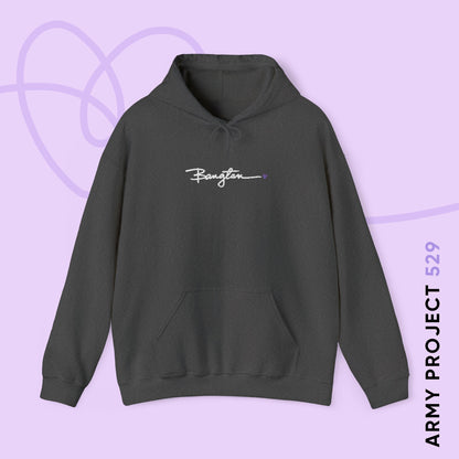 OT7 Hoodie - Embroidered Handwritten Bangtan - Cozy Unisex Sweatshirt