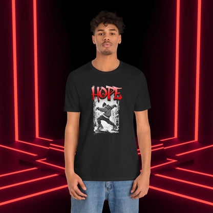 Hobi Concert Short Sleeve Shirt - HOTS with Hope (Stop Sign Ver.) - Fanmade BTS Merch - Soft Unisex T-Shirt