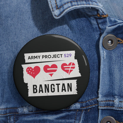 AP529 <3 Bangtan Button Pin - ARMY Concert Merch