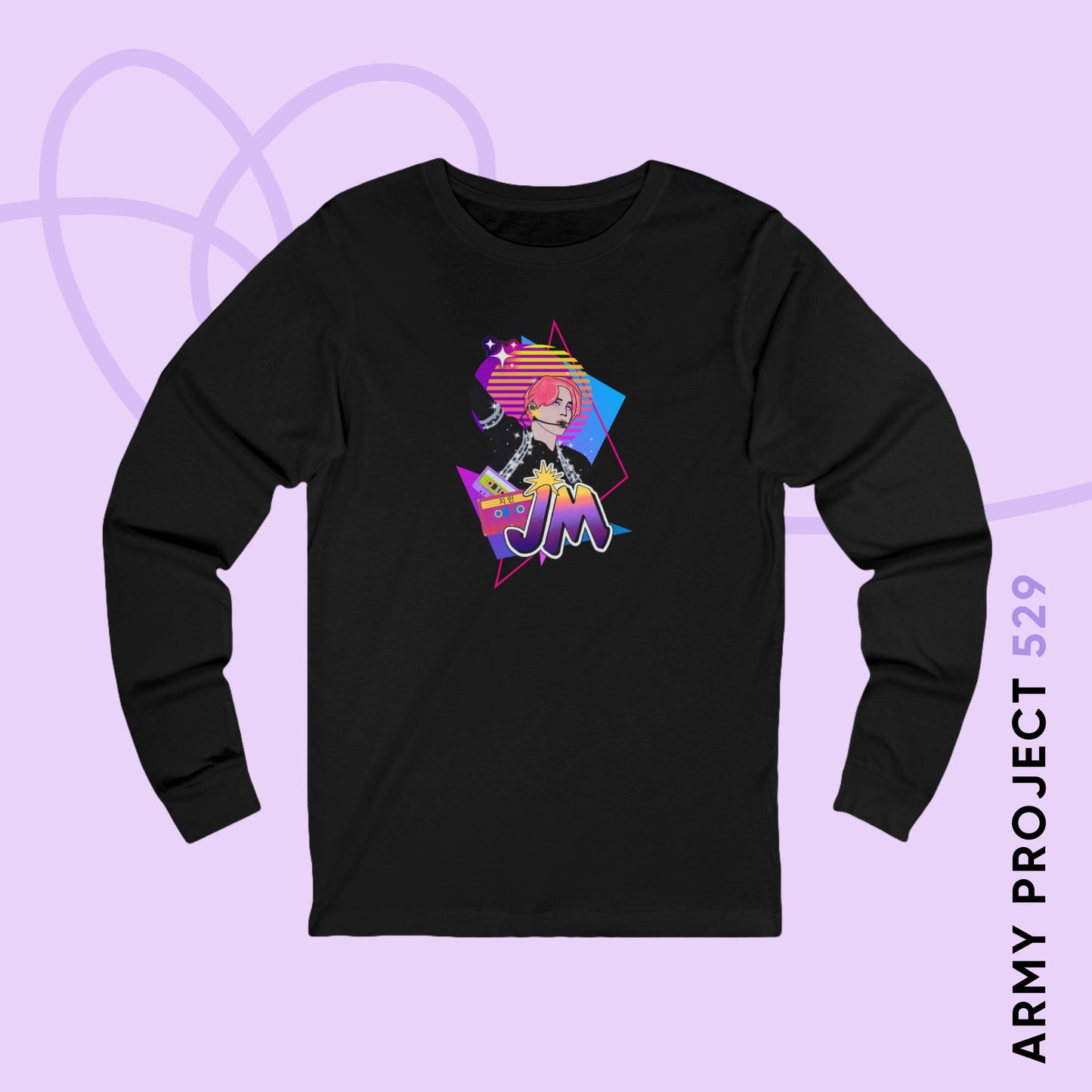 Jimin 1980s Retro Series Unisex Jersey Long Sleeve Tee