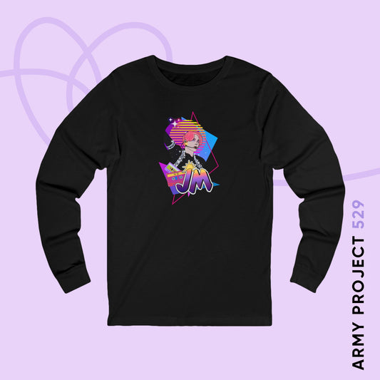 Jimin 1980s Retro Series Unisex Jersey Long Sleeve Tee
